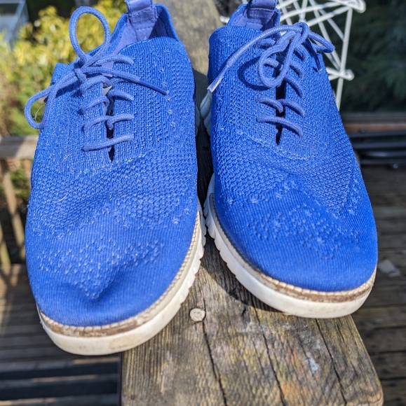 Cole Haan ZeroGrand Stitchlite Wingtip Oxfords Mens Size 11.5 M Blue - Picture 8 of 8